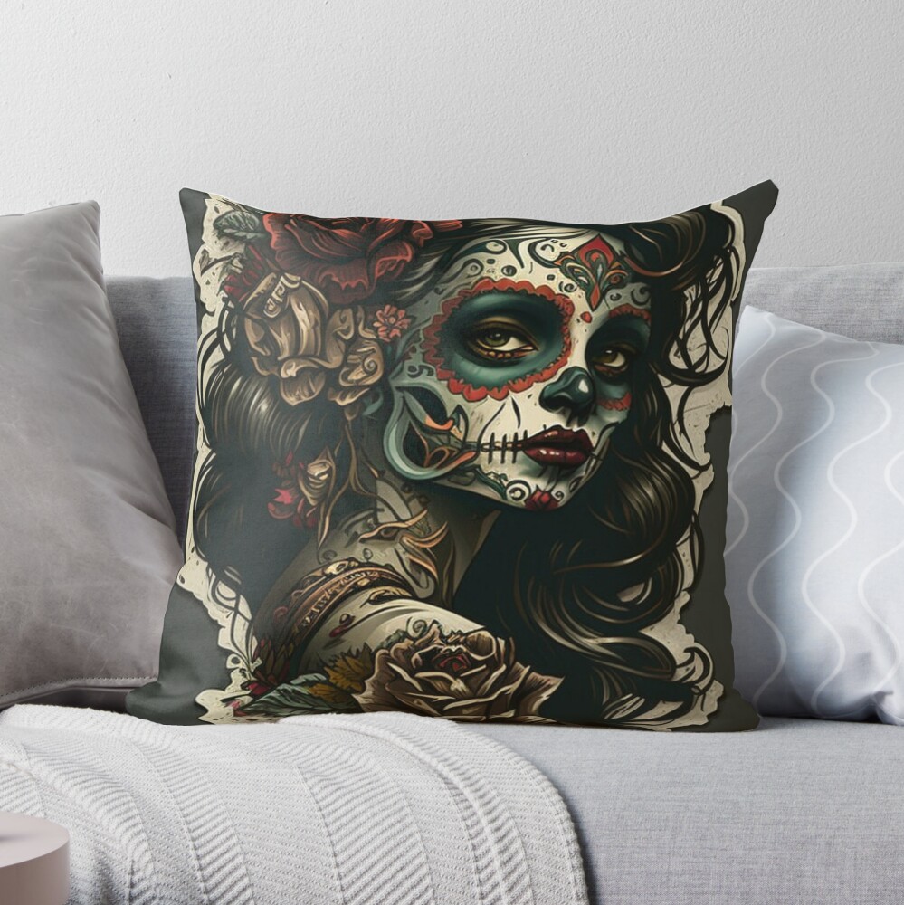 Day of the dead sales throw pillows