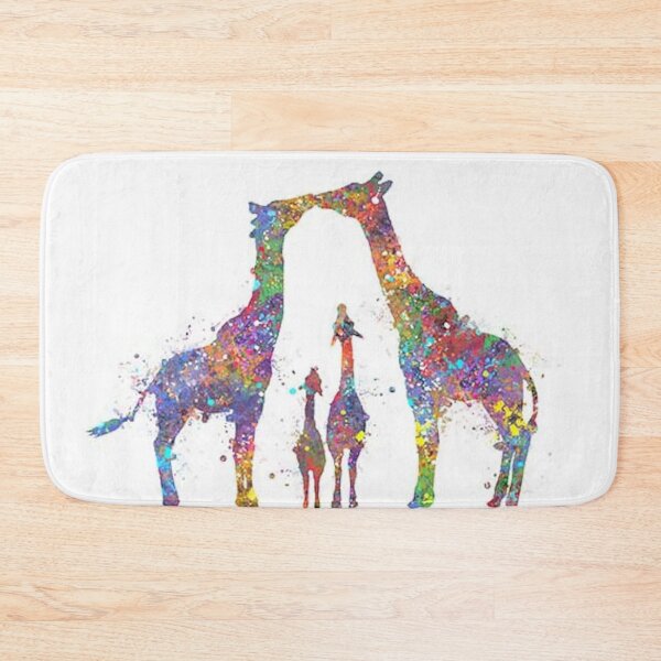 Item preview, Giraffe Family od 4 Watercolour designed and sold by michoAnderso.