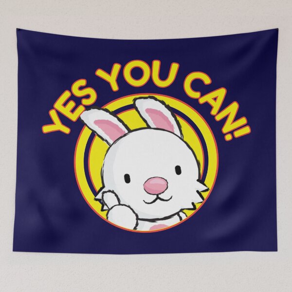 Item preview, Yes You Can Cute Motivational Thumbs Up Bunny Logo designed and sold by CRHPOD20.