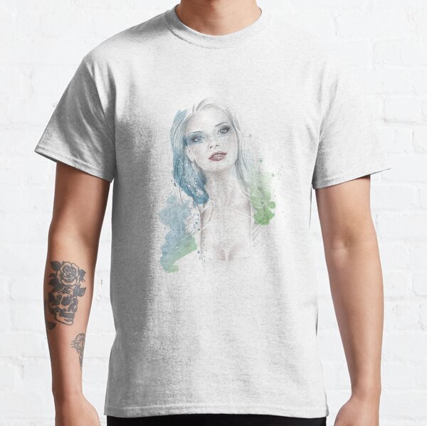 Frau mit Dekollete Classic T-Shirt