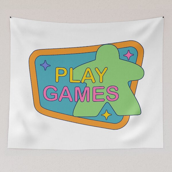 Item preview, Vintage Retro 90s Style Board Game Meeple - Play Games designed and sold by BeamGeeks.