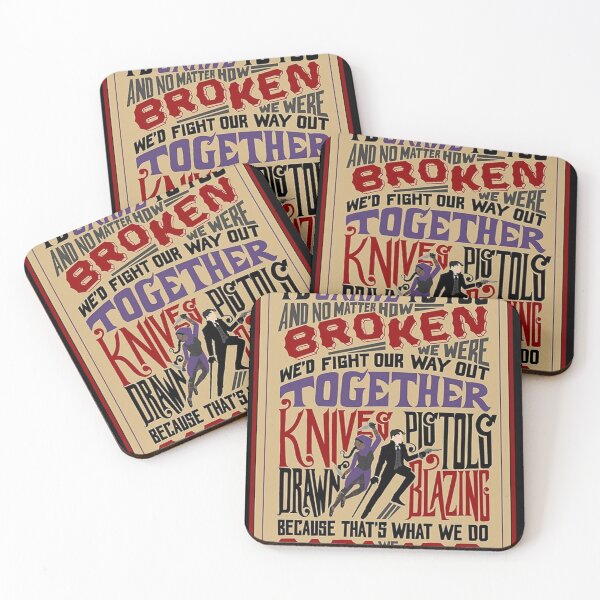 Item preview, Knives Drawn Pistols Blazing Quote Poster designed and sold by joseakurts.