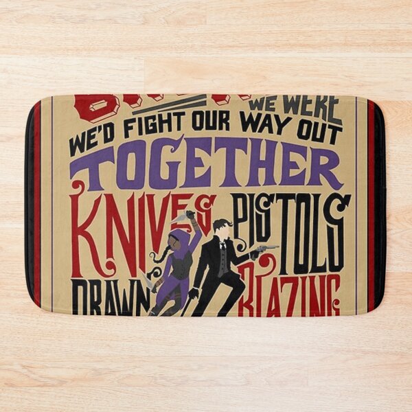 Item preview, Knives Drawn Pistols Blazing Quote Poster designed and sold by joseakurts.
