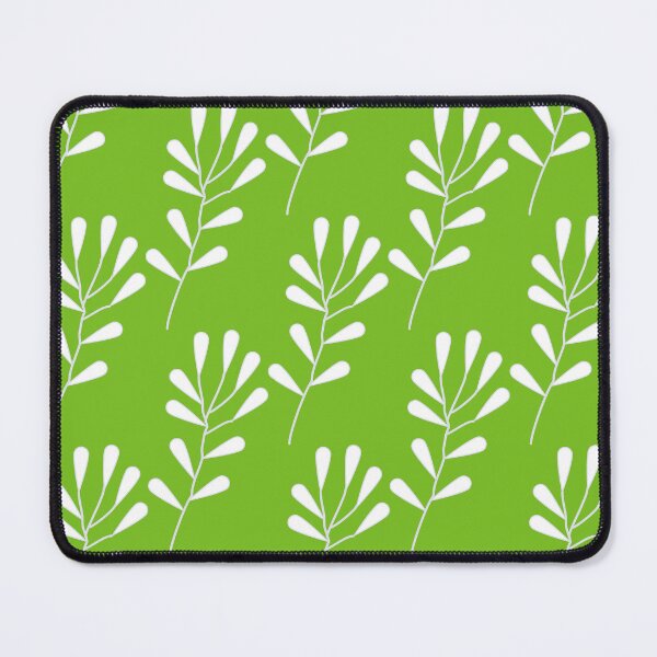 Item preview, Abstract Floral Fern Leaves Design On Lime Green Background designed and sold by burbankdesigns.
