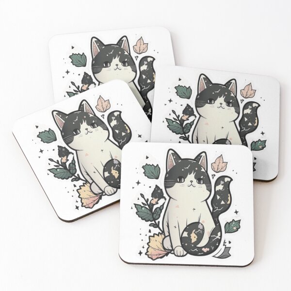 Item preview, cute sticker black cat holding designed and sold by BEAUTIFULCHAR.
