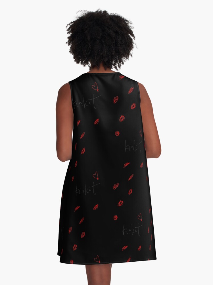 Thumbnail 3 of 4, A-Line Dress, .Love, Kinka T designed and sold by kinkatstyle.