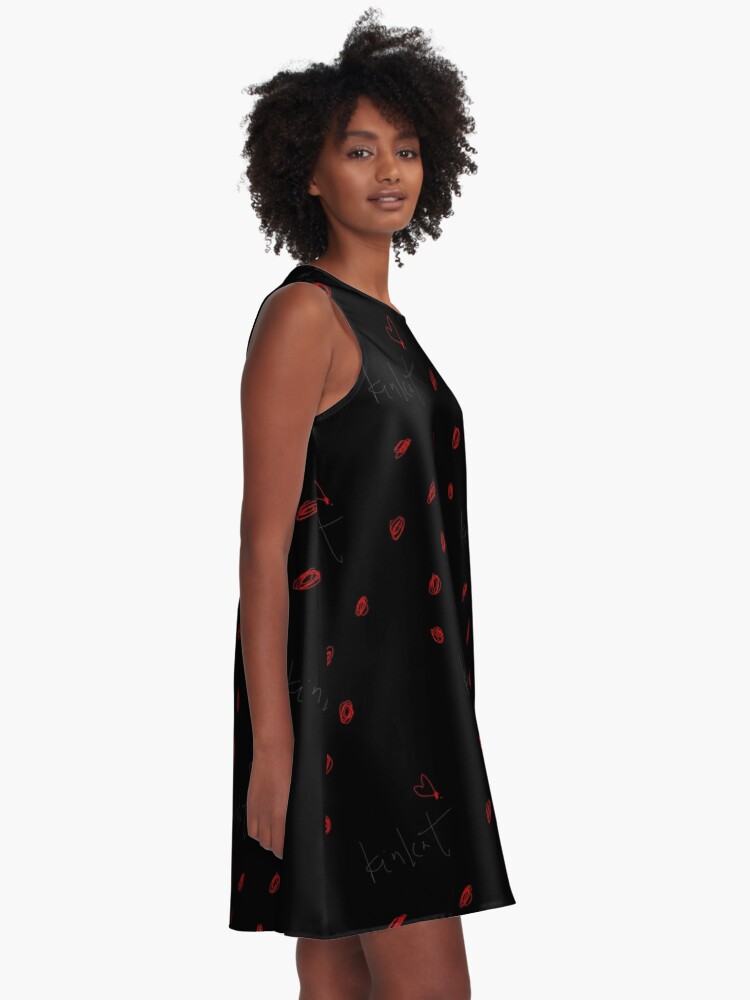 Thumbnail 2 of 4, A-Line Dress, .Love, Kinka T designed and sold by kinkatstyle.