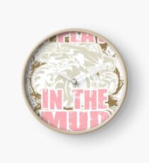 Bogging Truck Mudding Mud Play Pink Clock