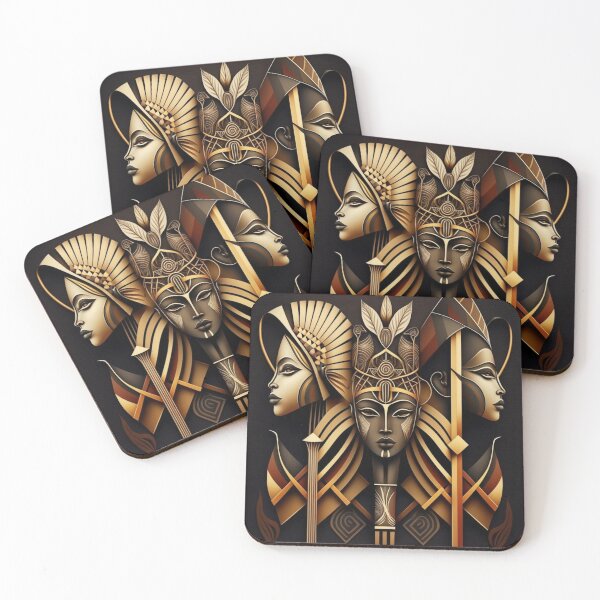 Item preview, 3 face african art designed and sold by aquinavortex.