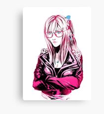 Aranea - Pink with a pinch of blue Canvas Print