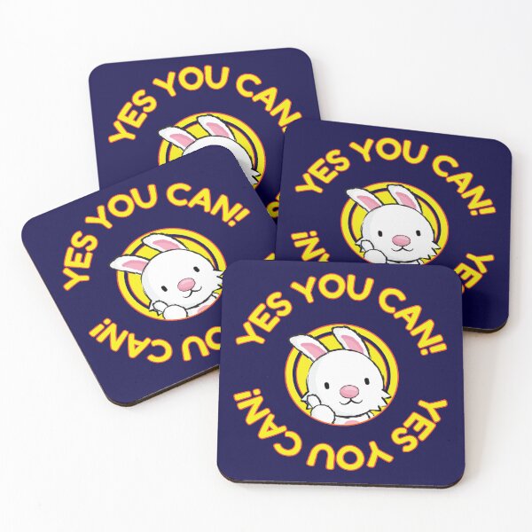 Item preview, Yes You Can Cute Motivational Thumbs Up Bunny Logo designed and sold by CRHPOD20.