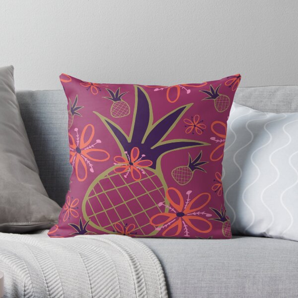Pineapple Toss Throw Pillow