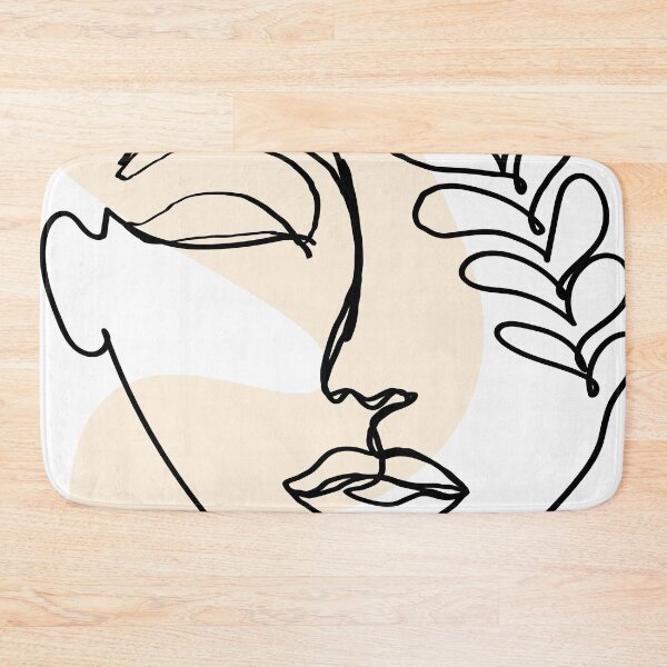 Item preview, lady face line art t-shirt | line art t-shirt  designed and sold by KARTICK DUTTA.