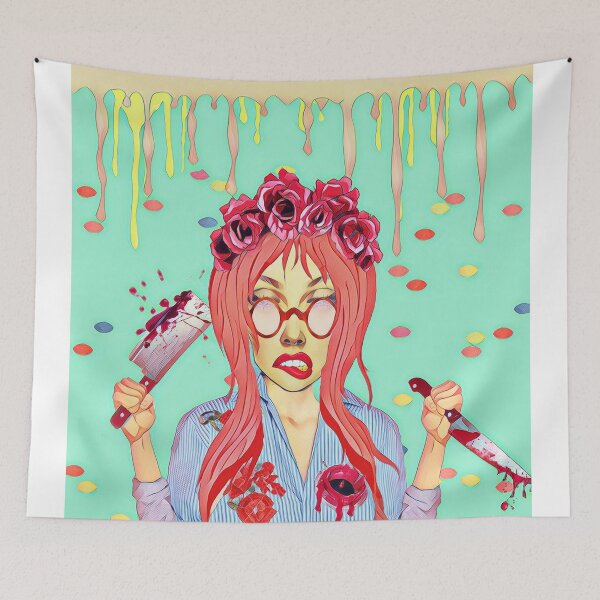 Item preview, Girl and the blood designed and sold by jblittlemonsters.