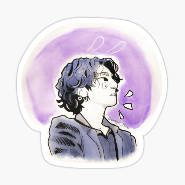 Lapin violet JK Sticker