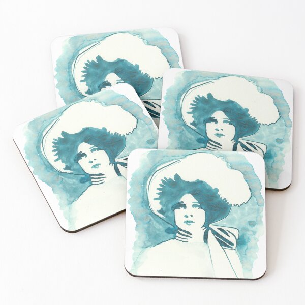 Item preview, Teal Grey Victorian Lady designed and sold by J Zaikova.