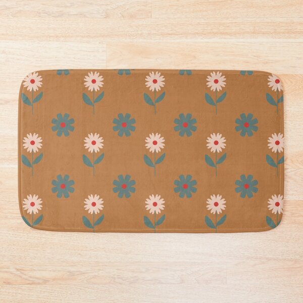 Item preview, Sixties Retro Flower Power in Dark Gold designed and sold by Lavender Mint Graphics.