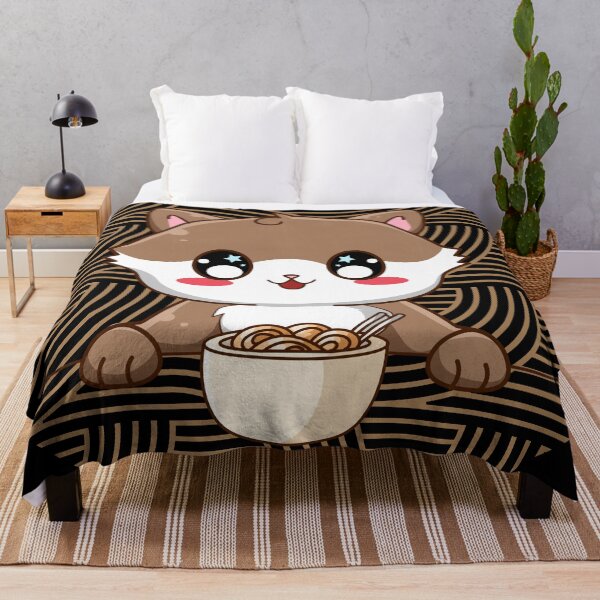 Item preview, Cute Cat With Ramen designed and sold by Fhfarms.