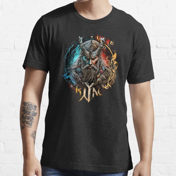 VALHALLA VIKING SHIRT Norse Shirt Viking Shield Pagan 