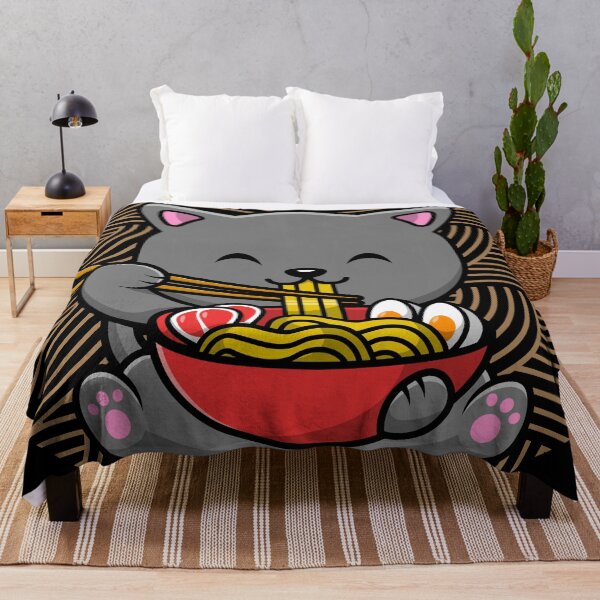 Item preview, Cute Cat With Ramen designed and sold by Fhfarms.