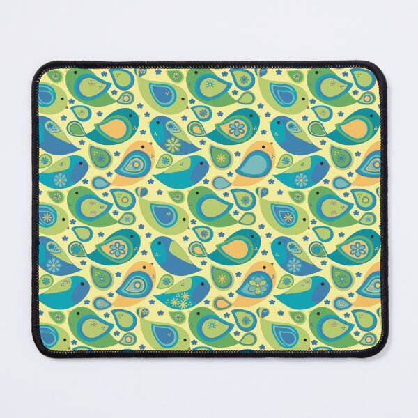 Item preview, Whimsical Modern Colorful Paisley Bird Seamless Repeat Surface Pattern designed and sold by MoePark.