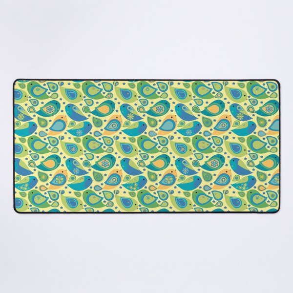 Item preview, Whimsical Modern Colorful Paisley Bird Seamless Repeat Surface Pattern designed and sold by MoePark.