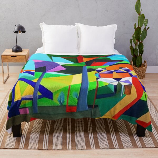 Item preview, Cubist Lion in a forest designed and sold by gtcdesign.