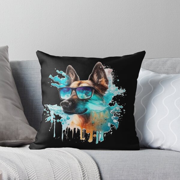 Item preview, Beautiful German Shepard with sunglasses in water color art  gifts designed and sold by TheLaundryLady.