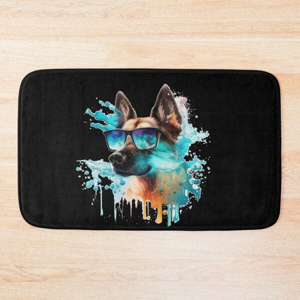 Item preview, Beautiful German Shepard with sunglasses in water color art  gifts designed and sold by TheLaundryLady.