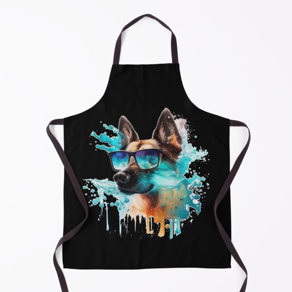 Item preview, Beautiful German Shepard with sunglasses in water color art gifts designed and sold by TheLaundryLady.