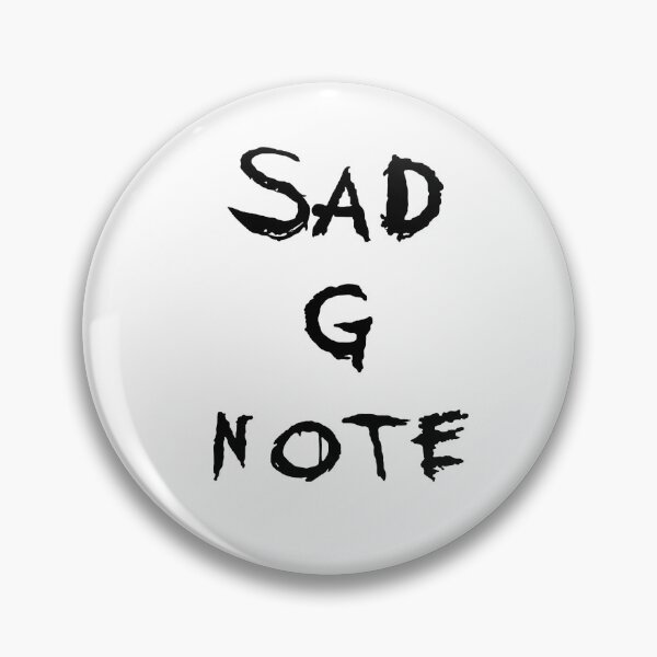 Item preview, Sad G Note (black lettering) designed and sold by Insannaty1102.