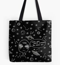 Tumblr Alien Design Tote Bag