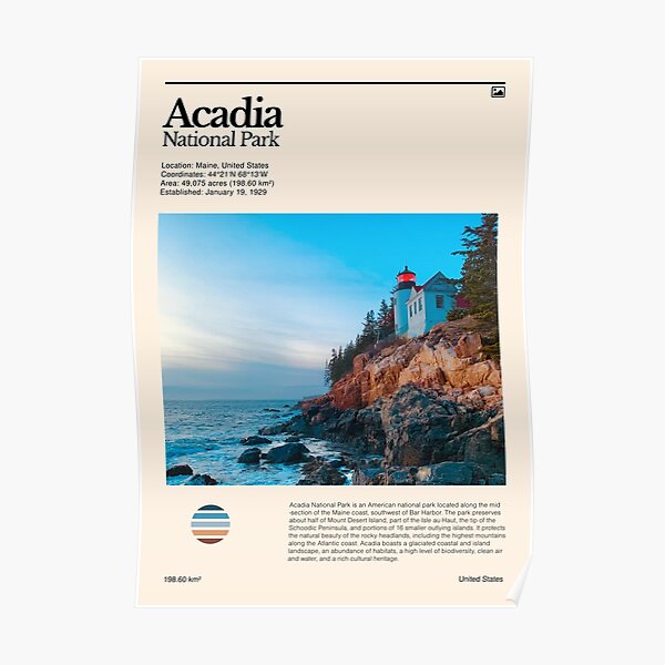 Acadia National Park (Maine, United States) Poster