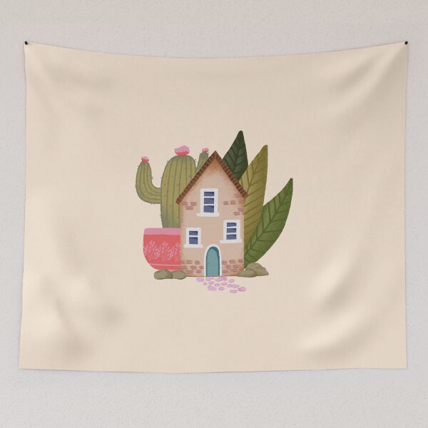 Item preview, Cozy little cactus house designed and sold by pinkyfish1010.