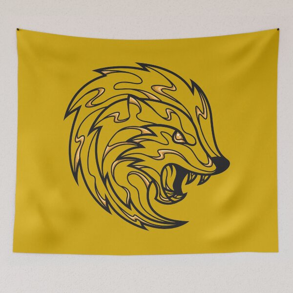 Item preview, yellow and black loyal badger. line designed and sold by FamiFrikiV.
