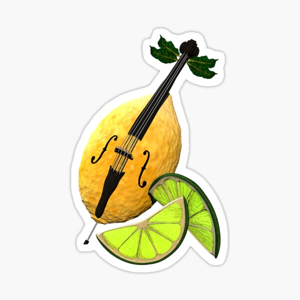 LimonCELLO wordplay artwork Sticker