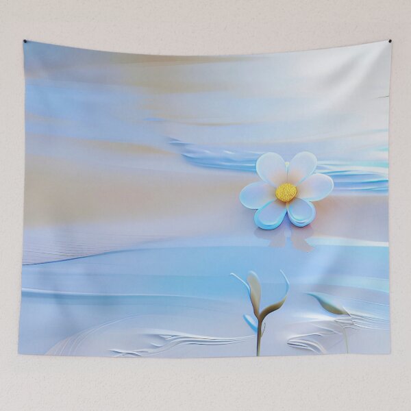 Item preview, White Flower In The Sand  designed and sold by Demetria Matthews.