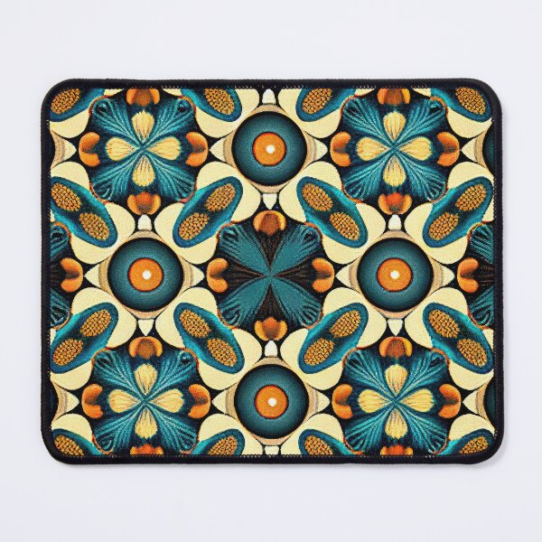 Item preview, Retro 60s 70s Vintage Pattern Red Yellow & Blue designed and sold by Aurora Hues.
