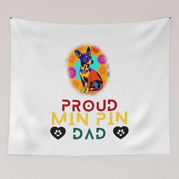Item preview, Proud Min Pin Dad designed and sold by FrescoDesign.