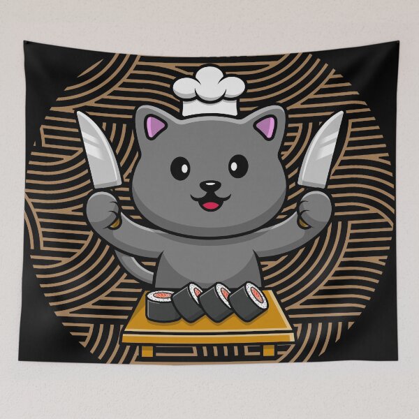Item preview, Cute cat, Sushi Chef designed and sold by Fhfarms.