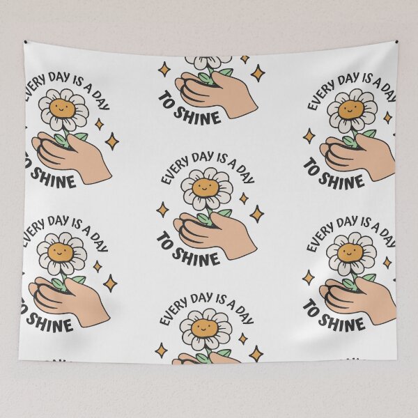 Item preview, Everyday is a day to Shine Motivational Quote  designed and sold by TurtleDojo.