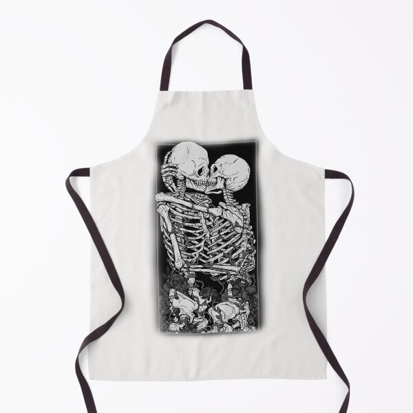 Item preview, Two skeletons kissing designed and sold by BrontesWhimsyStore.