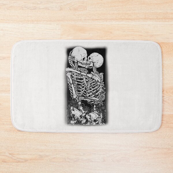 Item preview, Two skeletons kissing designed and sold by BrontesWhimsyStore.