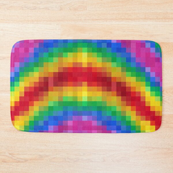 Item preview, Trendy Modern Pixel Rainbow Pattern Digital Pride Parade  designed and sold by Zazizu.