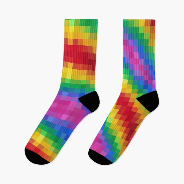 Item preview, Trendy Modern Pixel Rainbow Pattern Digital Pride Parade  designed and sold by Zazizu.