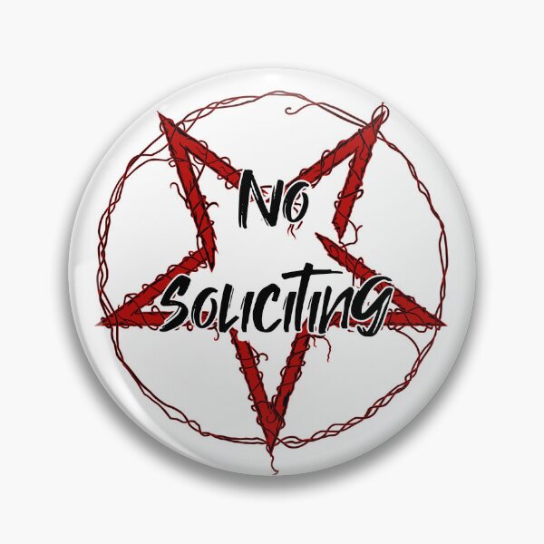 Item preview, No Soliciting Pentagram designed and sold by Beefleaf.