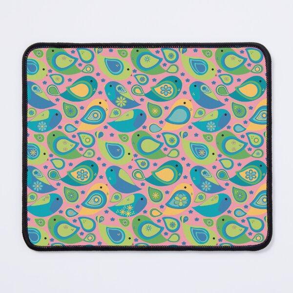 Item preview, Whimsical Modern Colorful Paisley Bird Seamless Repeat Surface Pattern designed and sold by MoePark.