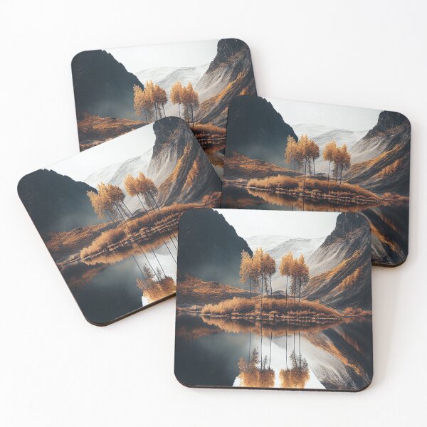 Item preview, Nordic Superb Minimalism Landscape Autumn Art  designed and sold by Abili-Tees.