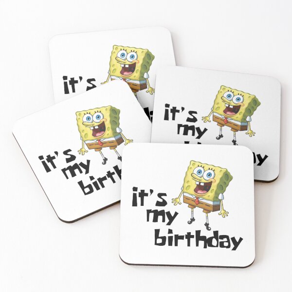 Item preview, Mademark x SpongeBob SquarePants - SpongeBob - It's My Birthday! designed and sold by NAAMAOUI ⭐️⭐️⭐️⭐️⭐️(1.8k).