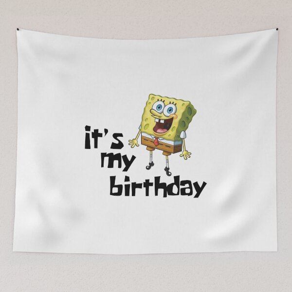Item preview, Mademark x SpongeBob SquarePants - SpongeBob - It's My Birthday! designed and sold by NAAMAOUI ⭐️⭐️⭐️⭐️⭐️(1.8k).